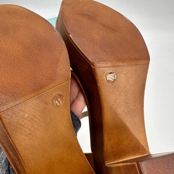 SEYCHELLES New in Box Jump for Joy Wooden Heel in Cognac and Macrame // 11 - Picture 9 of 12